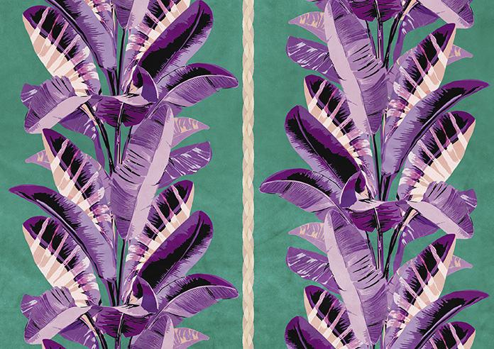 Miami, Purple - Roman Blind - Image 7